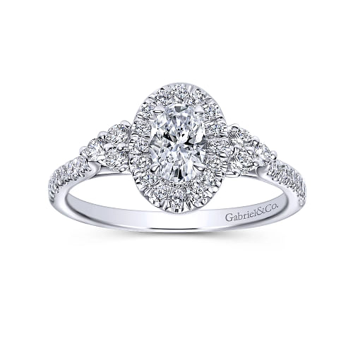 Oval Diamond Complete Engagement Ring