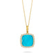 St. Barths Cushion Shaped Turquoise Necklace