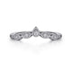 Vintage Inspired Curved Diamond Wedding Band