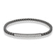White Gold and Black Rhodium Diamond Bar Stretch Bracelet