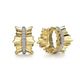 Textured Diamond Hoops