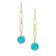 St. Barths Paperclip Chain Drop Earrings