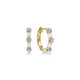 Enamel Huggie Earrings