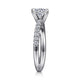 Morgan White Gold Round Twisted Diamond Engagement Ring Setting