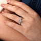 Morgan White Gold Round Twisted Diamond Engagement Ring Setting