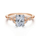 Celia Oval Rose Gold Diamond Engagement Ring Setting