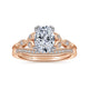 Celia Oval Rose Gold Diamond Engagement Ring Setting