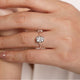 Celia Oval Rose Gold Diamond Engagement Ring Setting