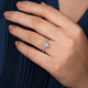 Celia Round Rose Gold Floral Motif Diamond Engagement Ring Setting