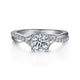 Leigh White Gold Round Diamond Engagement Ring Setting