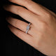 Leigh White Gold Round Diamond Engagement Ring Setting