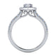 Lyla White Gold Marquise Halo Diamond Engagement Ring Setting