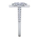 Lyla White Gold Marquise Halo Diamond Engagement Ring Setting