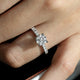 Alina White Gold Hidden Halo Round Diamond Engagement Ring Setting