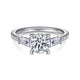 Tierra White Gold Three-Stone Engagement Ring Setting