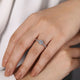 Vetta White and Rose Gold Round Diamond Engagement Ring Setting
