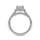 Nicia White Gold Round Halo Diamond Engagement Ring Setting