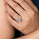 Nicia White Gold Round Halo Diamond Engagement Ring Setting