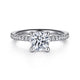 Evelyn White Gold Round Diamond Engagement Ring Setting