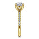 Winslow Yellow Gold Round Diamond Engagement Ring Setting