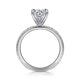 Oyin White Gold  Round Diamond Engagement Ring Setting