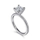 Oyin White Gold  Round Diamond Engagement Ring Setting