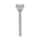 Oyin White Gold  Round Diamond Engagement Ring Setting
