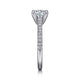 Joanna White Gold Round Diamond Engagement Ring Setting