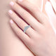 White Gold Tapered Oval Halo Complete Diamond Engagement Ring