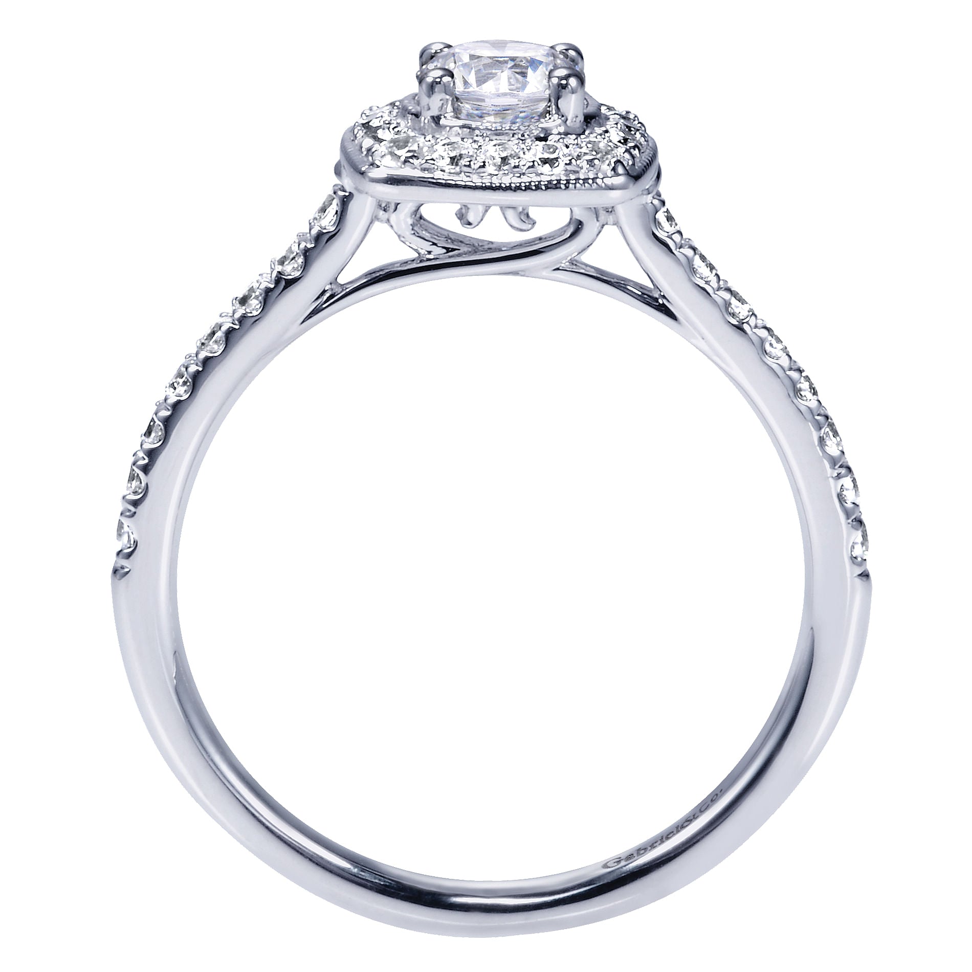 Round Halo Complete Diamond Engagement Ring