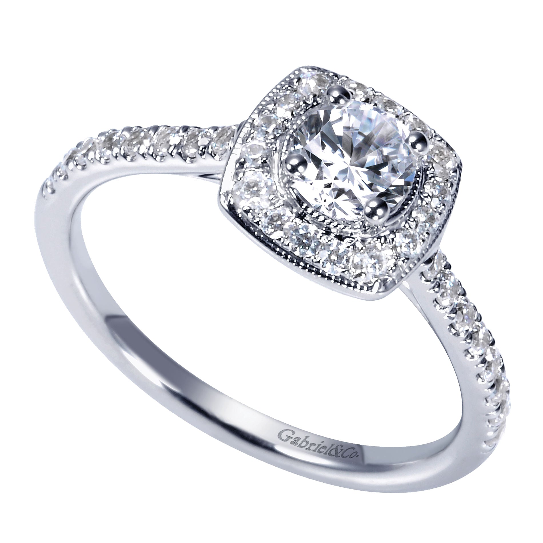 Round Halo Complete Diamond Engagement Ring