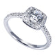Round Halo Complete Diamond Engagement Ring