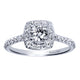 Round Halo Complete Diamond Engagement Ring