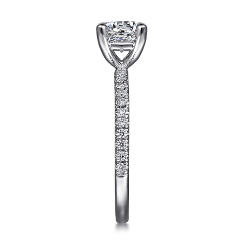 Evelyn White Gold Round Diamond Engagement Ring Setting