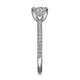 Evelyn White Gold Round Diamond Engagement Ring Setting
