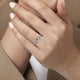 Evelyn White Gold Round Diamond Engagement Ring Setting
