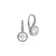 Sterling Silver Bujukan Rock Crystal and White Mother of Pearl Drop Earrings