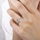 Hart White Gold Hidden Halo Round Diamond Engagement Ring Setting