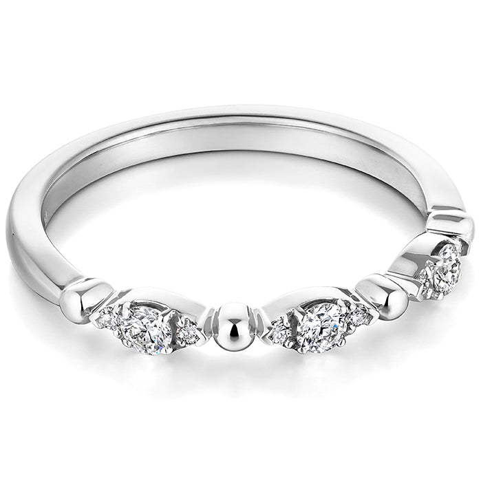 Beaded Regal Diamond Band