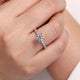 Logan White Gold Round Diamond Engagement Ring Setting