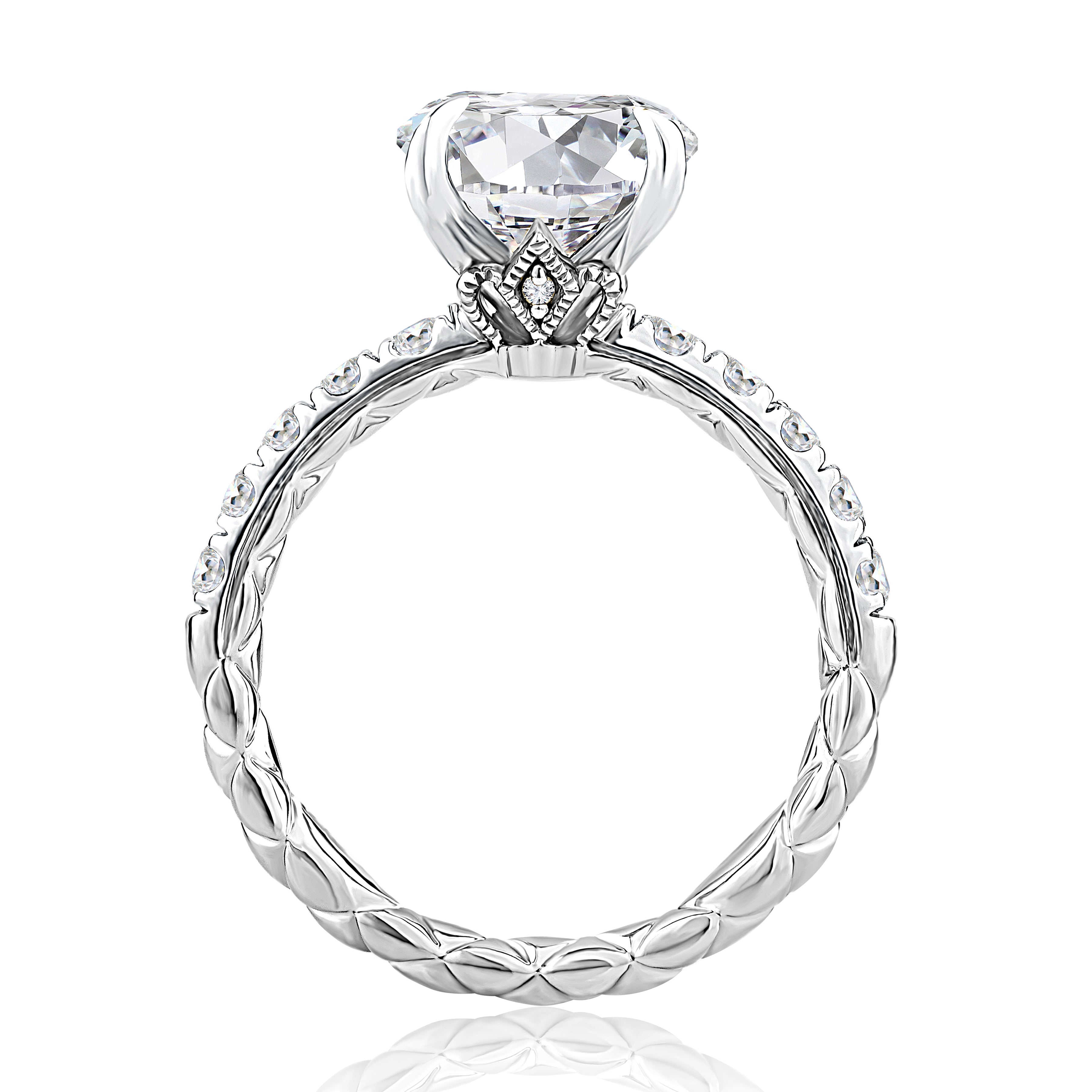 Highborn Round Diamond Engagement Ring Setting