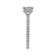 Noa White Gold Round Engagement Ring Setting