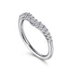 Curved Diamond Wedding Band