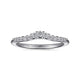 Curved Diamond Wedding Band