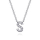 Diamond "S" Initial Necklace