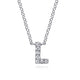 Diamond "L" Initial Necklace