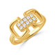 Equestrian Gold and Diamond Ring