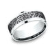 White Gold & Tantalum Wedding Band