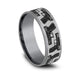 Hand Gun Pattern Wedding Band