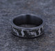 Hand Gun Pattern Wedding Band